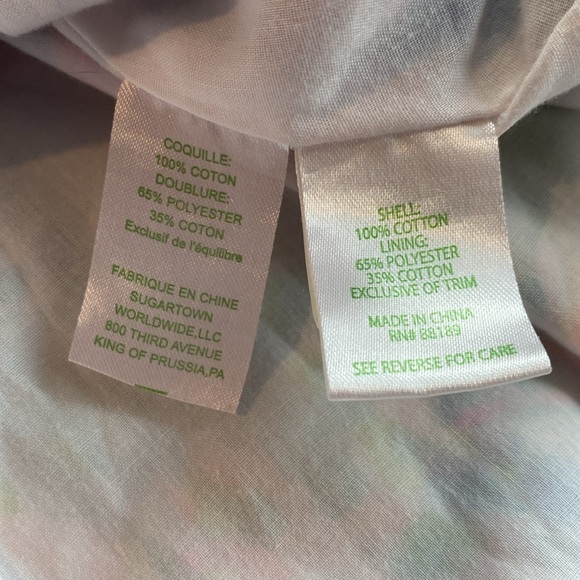 Lilly Pulitzer Elize Fit And Flare Dress Wave Floral Girls Size 12 - Picture 8 of 8